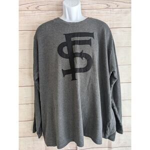 NIKE FLORIDA STATE Long Sleeve Shirt Thermal Gray Mens XXL Seminoles FSU